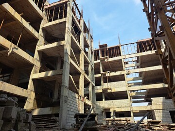 Staircase in 2.5 BHK Apartment at Swapnas Navya Classic, Bachupally – for Sale