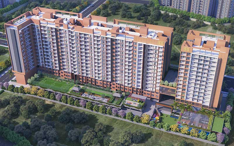 2 BHK + Pooja Room Apartment For Sale in Vivanta Yashada Windsong