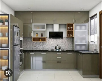Kitchen in 3.5 BHK Apartment at RG Luxury Homes, Sector 16b Greater Noida – for Sale