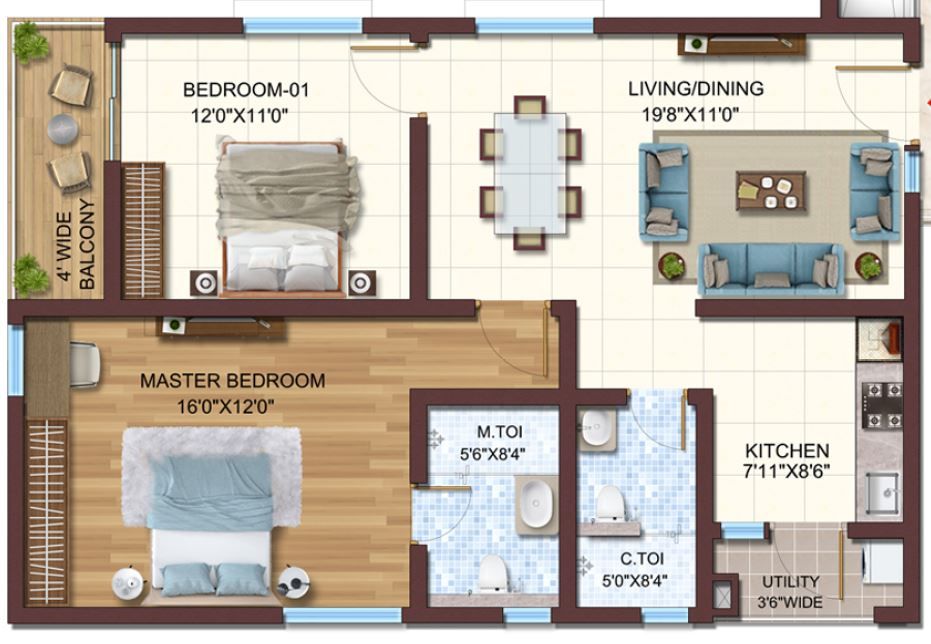 2 BHK Apartment For Resale in Vasavi Atlantis Narsingi Hyderabad  7801806