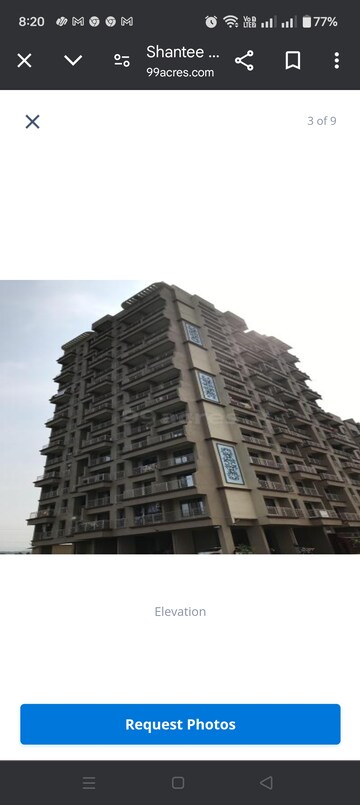 1 BHK Apartment – Exterior View View at Shantee Sunshine Sapphire, Vasai East - for Sale