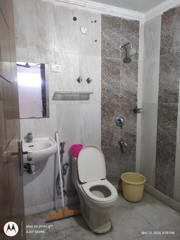Bathroom in 3 BHK Builder Floor at Mehrauli – for Rent