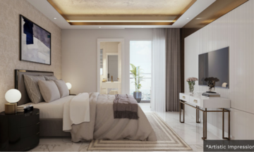 Bedroom in 2.5 BHK Builder Floor at Smart World Gems, Sector 89 – for Sale