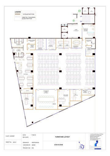 Floor Plan in  Office Space at Hi Tech City – for Rent