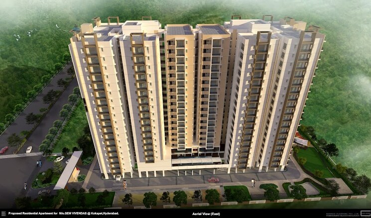 undefined, gem-nakshatra 2 Bedroom 1295 Sq.Ft. Apartment In Kokapet Hyderabad 7803956