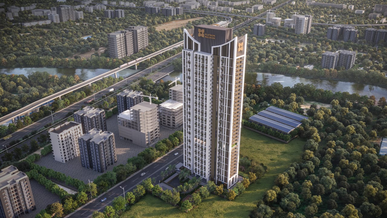 4 BHK + Pooja Room 1725 Sq.Ft. Apartment in Platinum Marvelle