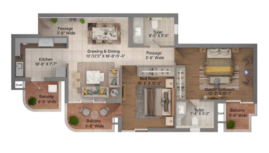 2 BHK Apartment For Sale in BPTP Discovery Park