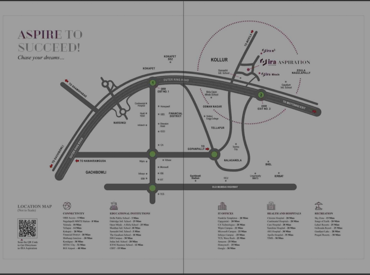 2 BHK + Pooja Room Apartment For Sale in IRA Aspiration