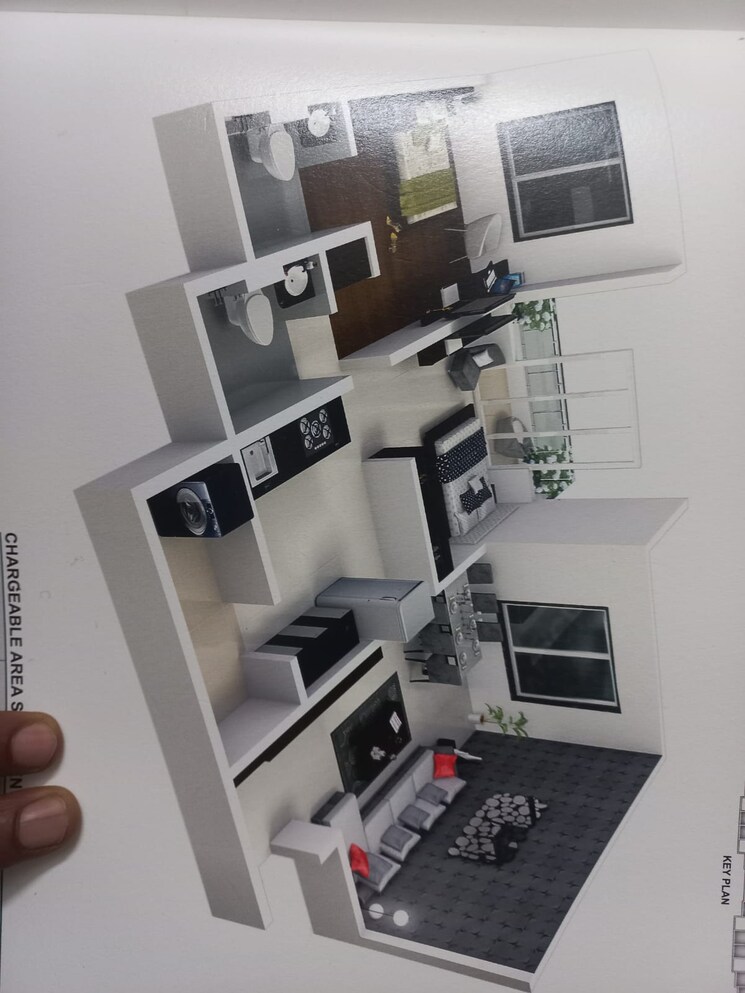 Master Bedroom, goel-ganga-glitz 2 Bedroom 755 Sq.Ft. Apartment In Undri Pune 7804597