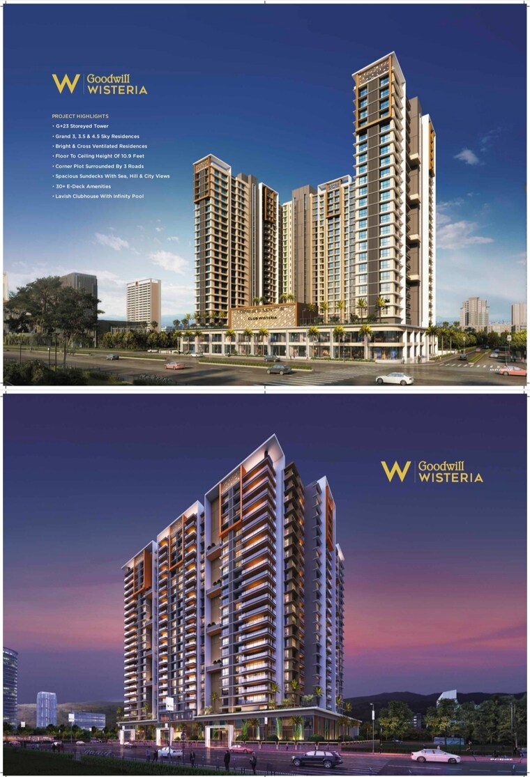 Exterior View, goodwill-wisteria 5 Bedroom 1992 Sq.Ft. Apartment In Vashi Sector 19d Navi Mumbai 7805077