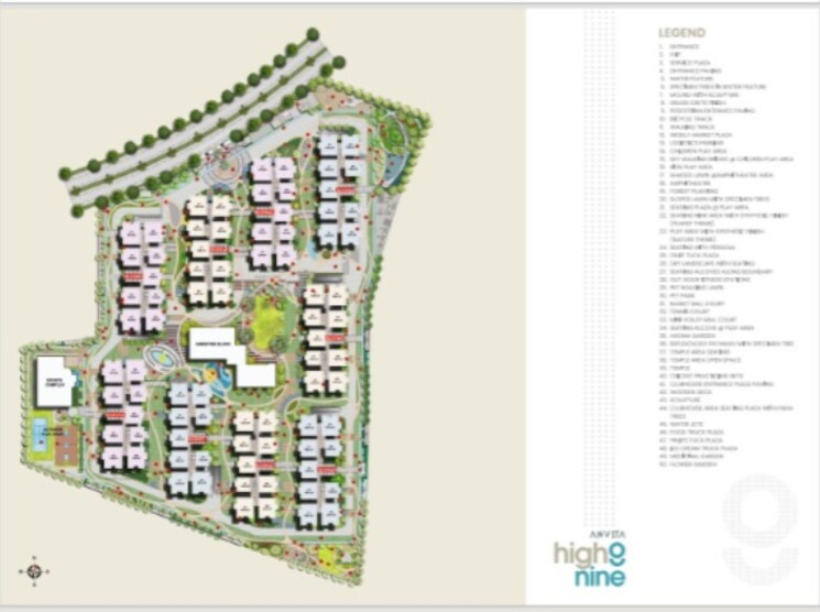Master Plan, anvita-high-9 3 Bedroom 1695 Sq.Ft. Apartment In Kollur Hyderabad 7806011