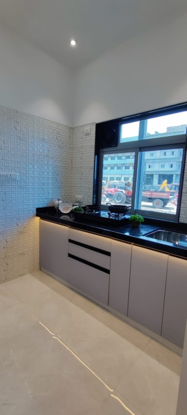 Kitchen, unique-sky-city 2 Bedroom 530 Sq.Ft. Apartment In Nilemore Palghar 7806083