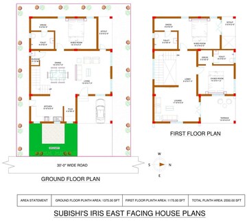 Floor Plan in 3 BHK Villa at Mokila – for Sale