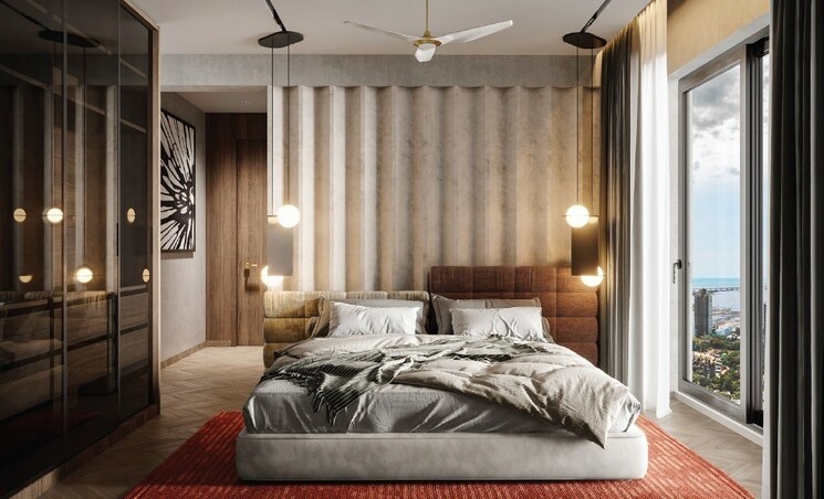 Bedroom, eon-one 3 Bedroom 1222 Sq.Ft. Apartment In Prabhadevi Mumbai 7806103