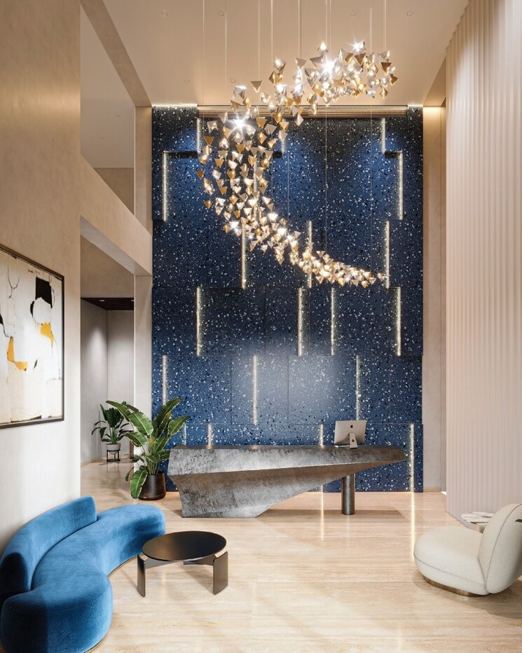 Living Room, eon-one 3 Bedroom 1222 Sq.Ft. Apartment In Prabhadevi Mumbai 7806103