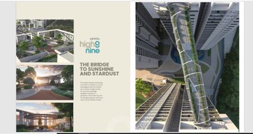 Staircase in 3 BHK Apartment at Anvita High 9, Kollur – for Sale