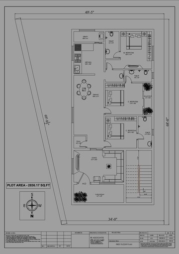 Floor Plan in 5 BHK Independent House at Ameenpur – for Sale