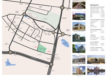 3 BHK Apartment – Map Location View at Western Springs, Puppalaguda - for Sale