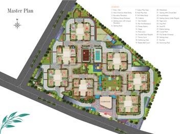 Master Plan in 3 BHK Apartment at Western Springs, Puppalaguda – for Sale
