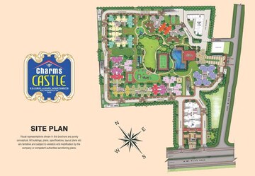 Master Plan in 2.5 BHK Apartment at Charms Castle, Raj Nagar Extension – for Sale