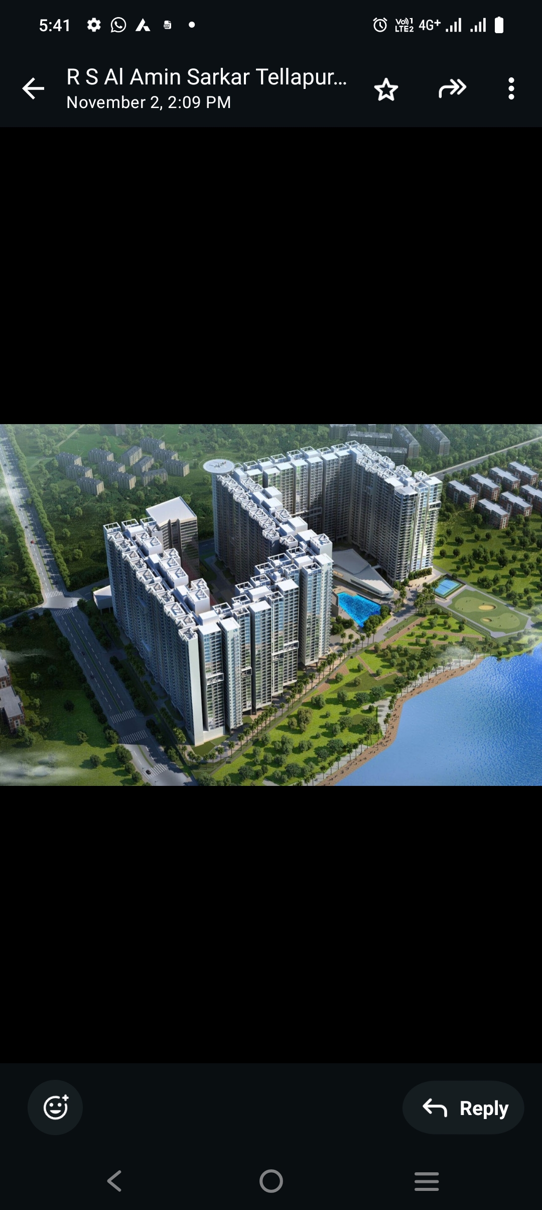 2 BHK Apartment For Resale in Aliens Space Station Tellapur Hyderabad  7808067