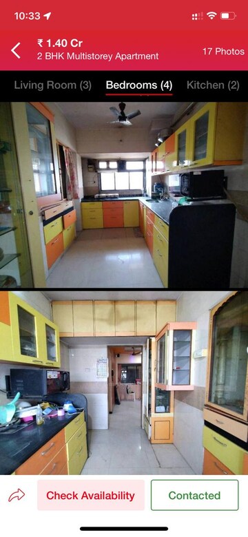 Kitchen in 2 BHK Apartment at Supernal Gardens, Kolshet Road – for Sale