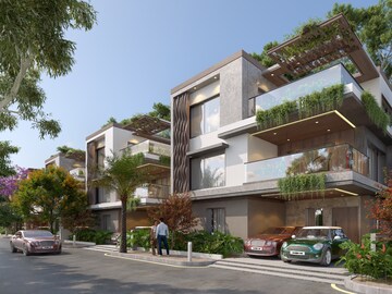 4 BHK Villa – Exterior View View at Rajapushpa Green Dale, Tellapur - for Sale