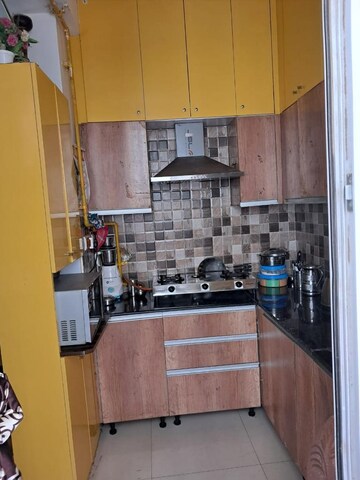 Kitchen in 3 BHK Apartment at Prateek Grand City, Siddharth Vihar – for Sale