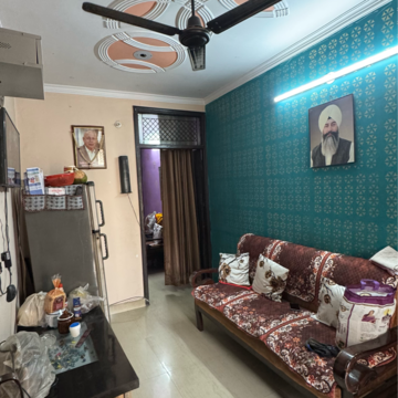 Living Room in 2 BHK Builder Floor at Mohan Garden – for Sale