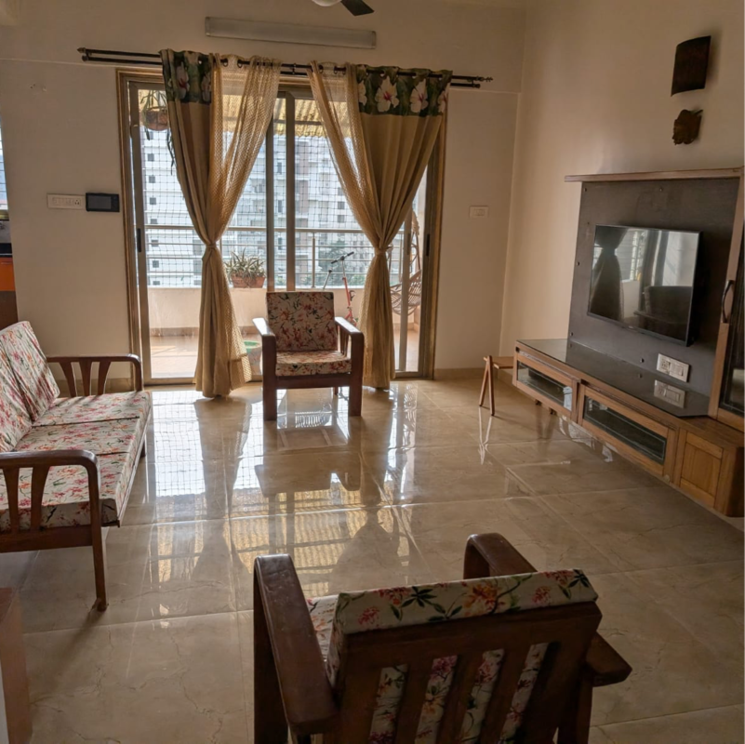 Living Room, baner pashan link road 3 Bedroom 1585 Sq.Ft. Apartment In Baner Pashan Link Road Pune 7809385