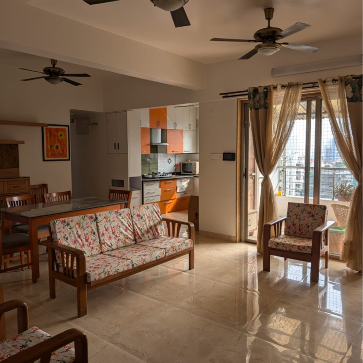 Living Room, baner pashan link road 3 Bedroom 1585 Sq.Ft. Apartment In Baner Pashan Link Road Pune 7809385