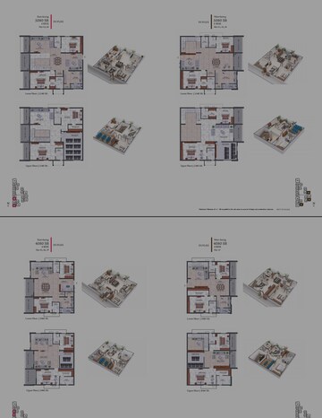 Floor Plan in 3 BHK Apartment at Hallmark Treasor, Narsingi – for Sale