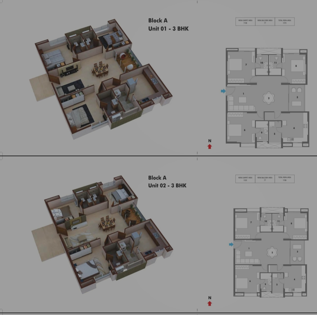 2 BHK Apartment For Resale in Pacifica Hillcrest Phase 2 Gachibowli Hyderabad  7809886