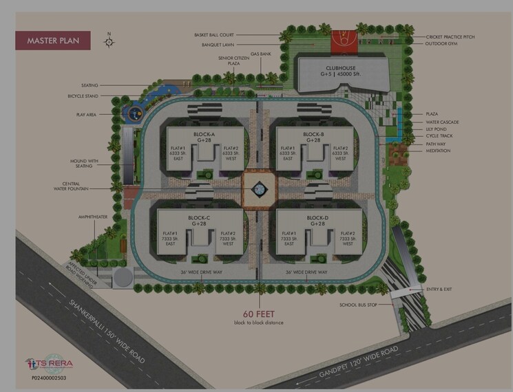Master Plan, sri-fortune-sonthalia-sky-villas 4 Bedroom 7333 Sq.Ft. Apartment In Kokapet Hyderabad 7809925