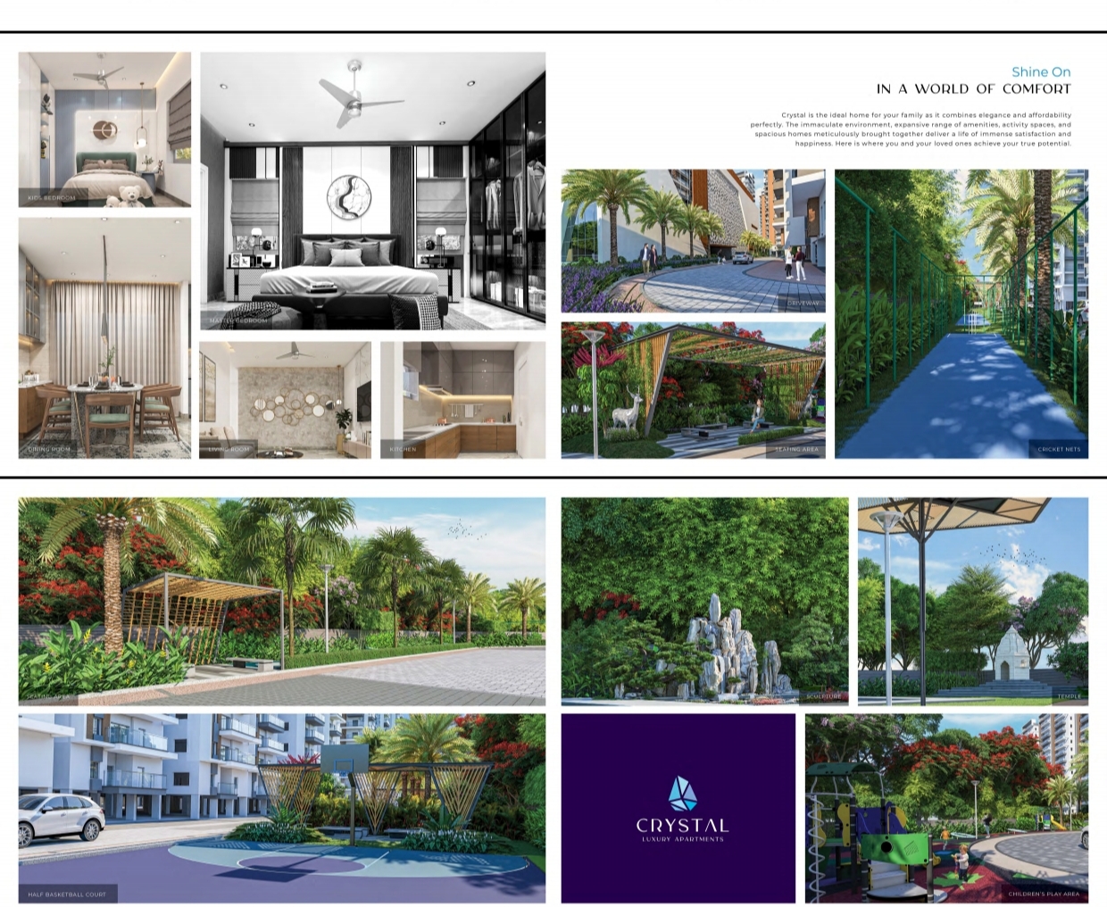 2 BHK + Pooja Room Apartment For Sale in Bhanodayas Crystal