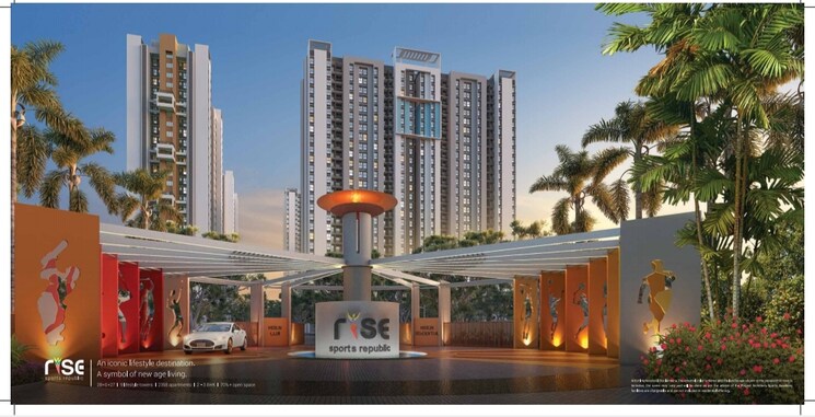 Exterior View, merlin-rise 3 Bedroom 769 Sq.Ft. Apartment In Rajarhat Kolkata 7811287