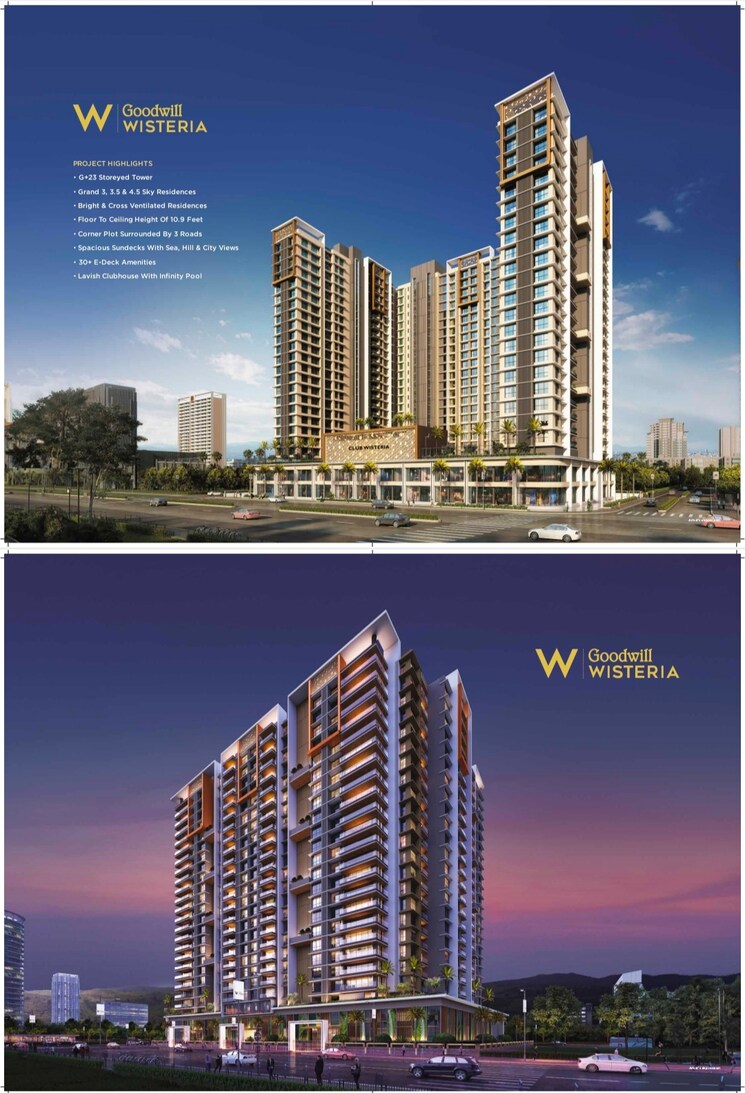 Exterior View, goodwill-wisteria 5 Bedroom 2292 Sq.Ft. Apartment In Vashi Sector 19d Navi Mumbai 7811254