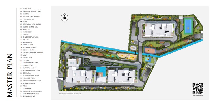 Master Plan, mana-verdant 2 Bedroom 1237 Sq.Ft. Apartment In Jakkuru Bangalore 7811360