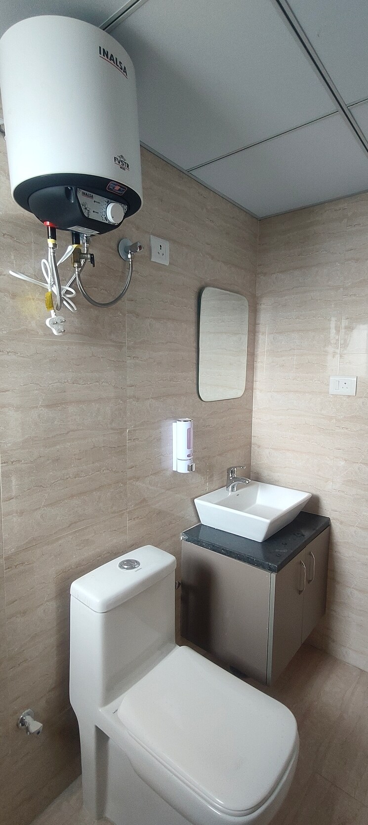 Bathroom, okay-plus-solitaire-suites Studio 410 Sq.Ft. Apartment In Ramnagariya Jaipur 7811501