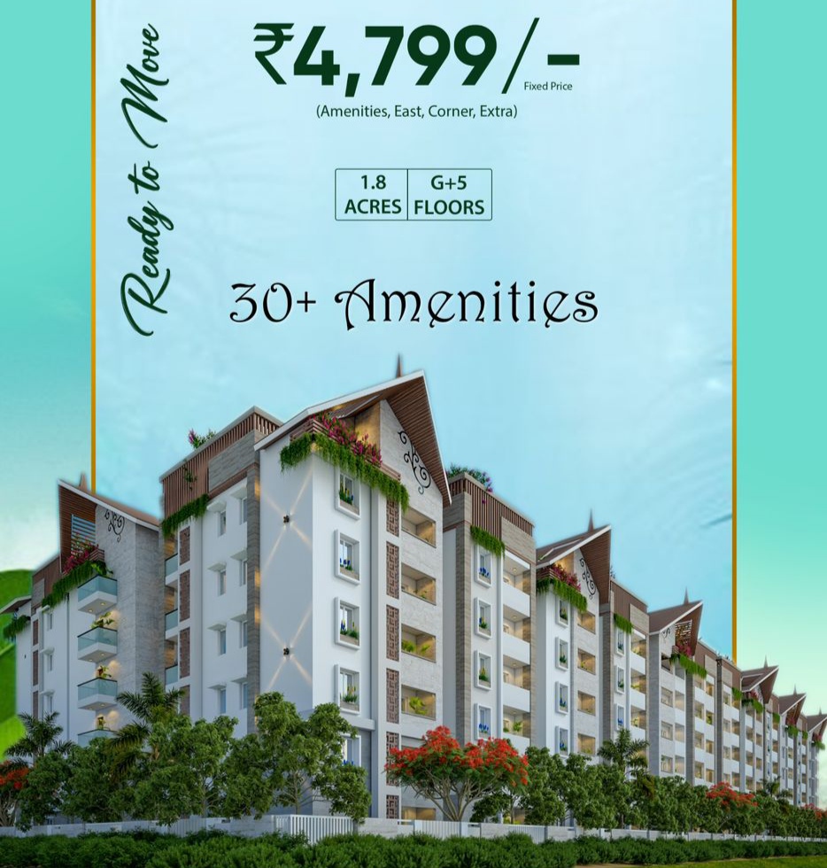 2 BHK + Pooja Room,Servant Room,Study Room,Extra Room 731 Sq.Ft. Apartment in Modi Elegance