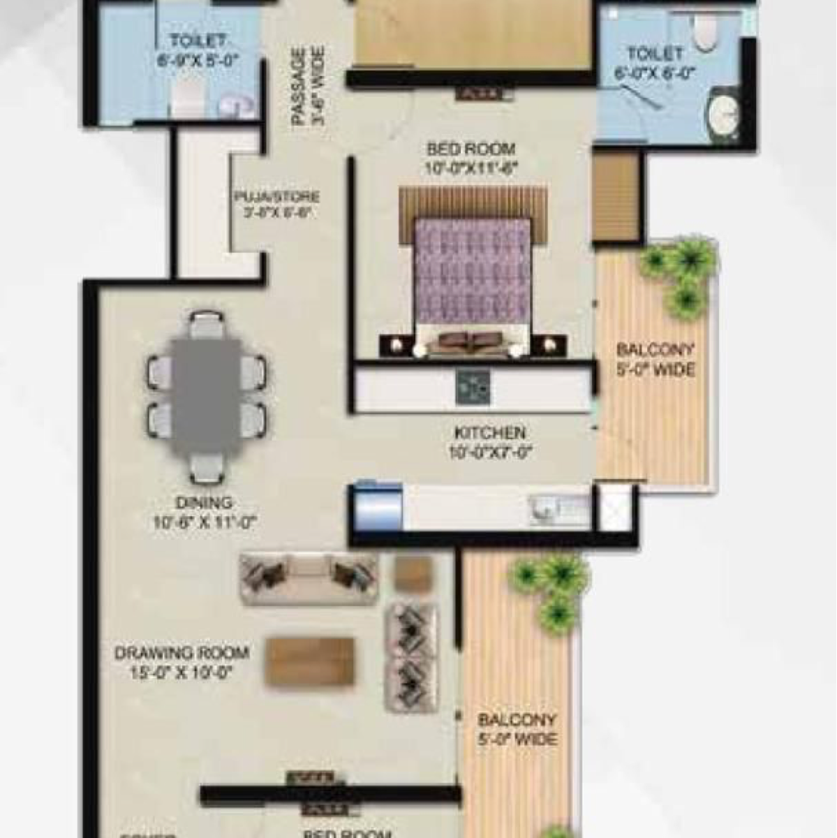 4 BHK + Pooja Room Apartment For Sale in Migsun Vilaasa Walk