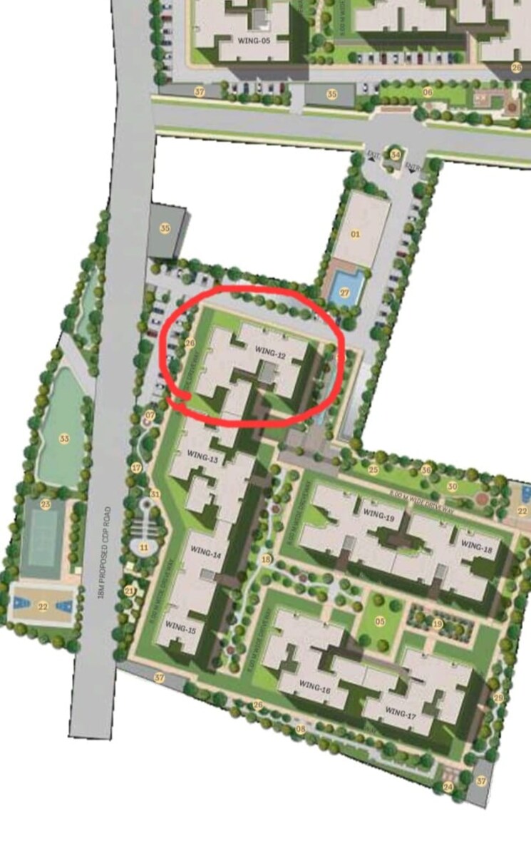 Master Plan, sobha-neopolis 3 Bedroom 1915 Sq.Ft. Apartment In Panathur Bangalore 7811636