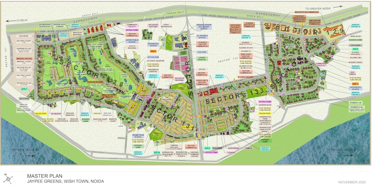 Master Plan, jaypee-greens-pavilion-court 2 Bedroom 1350 Sq.Ft. Apartment In Sector 128 Noida 7811843