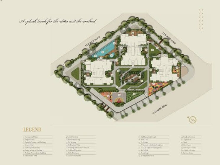 Master Plan, kolte-patil-24k-manor-towers 3 Bedroom 1433 Sq.Ft. Apartment In Pimple Nilakh Pune 7813347