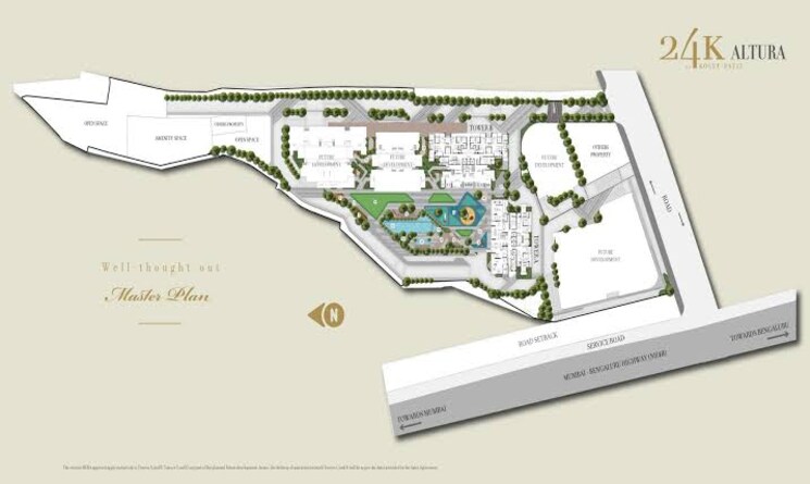 Master Plan, kolte-patil-24k-altura 3 Bedroom 1374 Sq.Ft. Apartment In Baner Pune 7813491