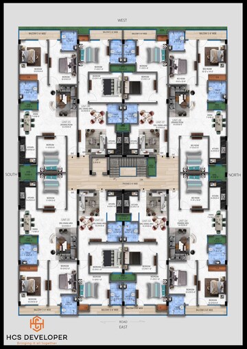 Floor Plan in 3 BHK Builder Floor at Paras Manor, Gwal Pahari – for Sale