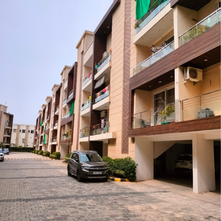 Exterior View, highland-park-chandigarh 2 Bedroom 1305 Sq.Ft. Builder Floor In Pabhat Zirakpur 7814010