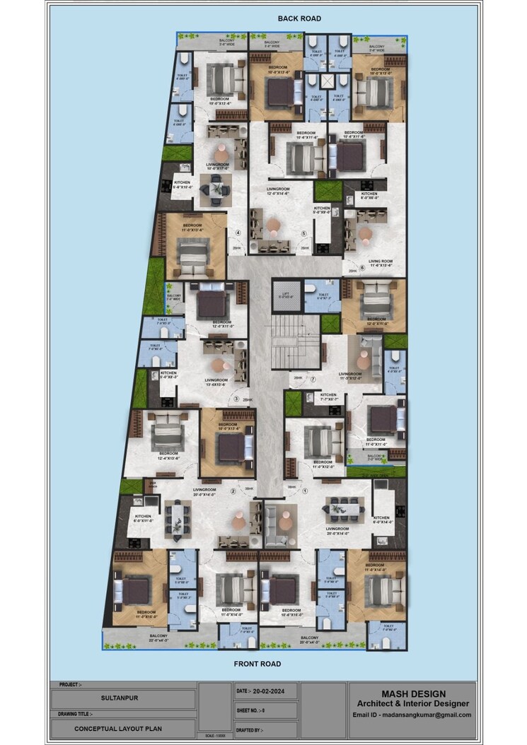 Floor Plan, paras-quartier 4 Bedroom 1620 Sq.Ft. Builder Floor In Gwal Pahari Gurgaon 7814062
