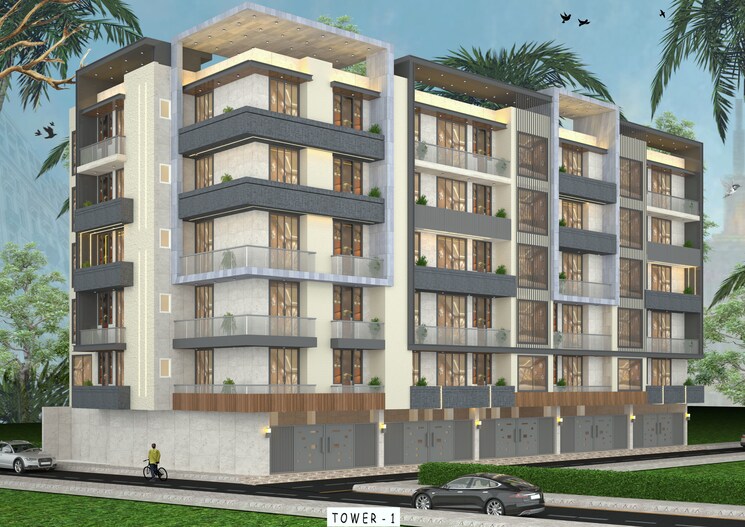 Exterior View, paras-quartier 4 Bedroom 1620 Sq.Ft. Builder Floor In Gwal Pahari Gurgaon 7814062
