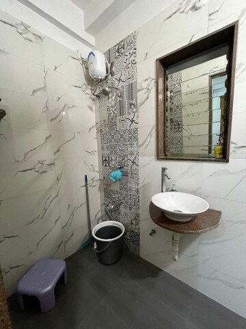Bathroom in 1 BHK Apartment at Raj CHS Kamothe, Kamothe – for Sale